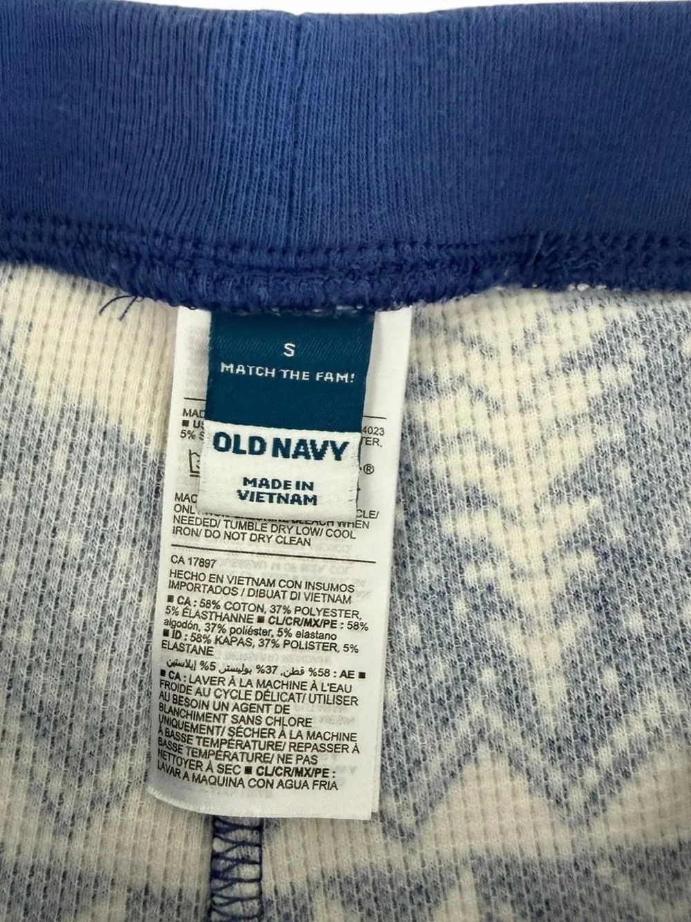 Old Navy Fair Isle Polar Bear Thermal Leggings Size Small